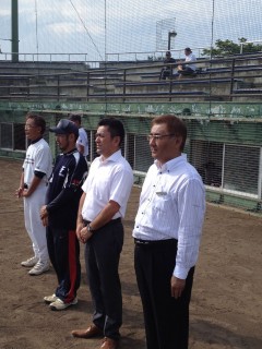 閉会式に参加いたしました、会長 L久保田、副会長 L高野